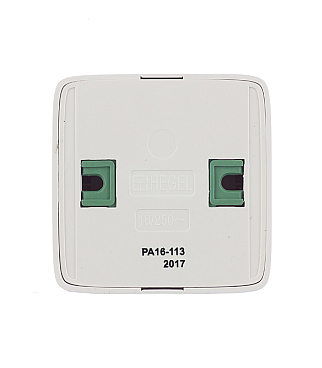 Розетка Hegel Alfa накладная белая с изолирующей пластиной (РА16-113)