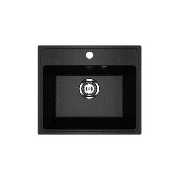 Мойка для кухни Ulgran Practik 49х42х19 см врезная искусственный камень черная оникс