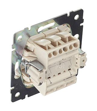 Выключатель Legrand Valena двухклавишный встраиваемый алюминий (694337)