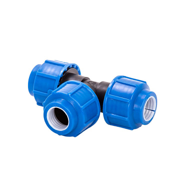 Тройник ПНД Lammin компрессионный 25х25х25 мм