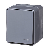 Выключатель Systeme Electric AtlasDesign Profi54 одноклавишный накладной антрацит (ATN544015)