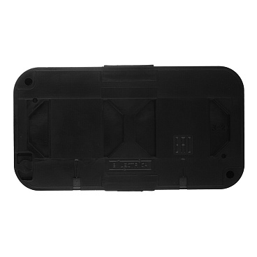 Розетка Svet накладная черная с крышкой (EV 0366-6521)