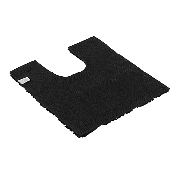 Коврик для туалета черный 50х50 см Fora Shiny (FOR-MCF-SHI50-50BK)