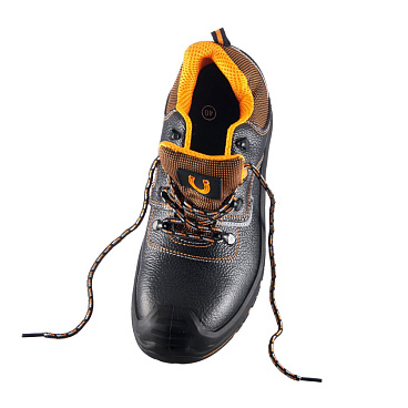 Полуботинки кожаные с перфорацией и защитным подноском и стелькой размер 43 черные Мистраль PRB8-CSW (119194)