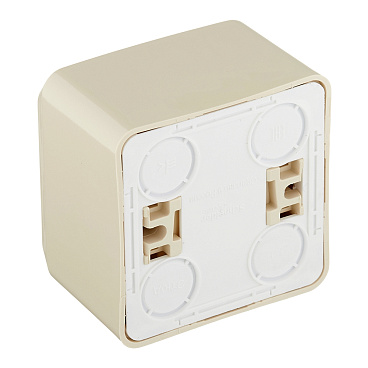 Розетка Systeme Electric Этюд накладная кремовая (PA16-003K)