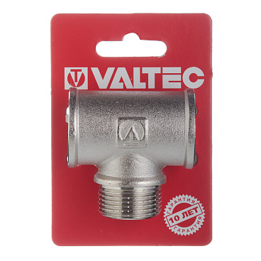 Тройник Valtec 3/4 ВР(г) х 3/4 НР(ш) х 3/4 ВР(г) латунный (VTr.132.N.0005)