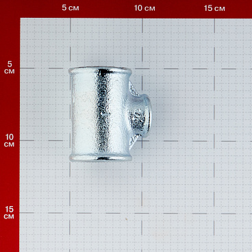 Тройник переходный Gebo Platinum (130-25V) 1 ВР(г) х 1/2 ВР(г) х 1 ВР(г) чугунный оцинкованный