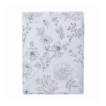 Комплект постельного белья 2-спальный бязь Самойловский текстиль Утро черно-белый с простыней 180х220 см