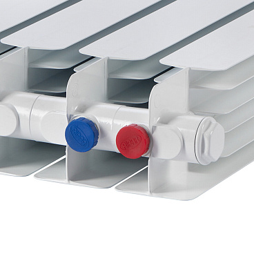 Радиатор биметаллический Rifar Base Ventil 500 мм 10 секций 3/4 нижнее левое подключение белый