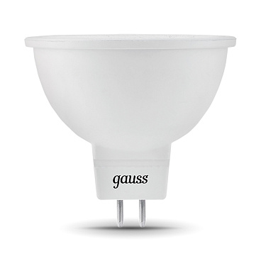Лампа светодиодная Gauss GU5.3 3000К 7 Вт 600 Лм 150-265 В рефлектор MR16 (10 шт.)