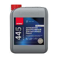 Антисептик Neomid 445 декоративный для дерева биозащитный концентрат 1:9 5 кг дымчатый шелк
