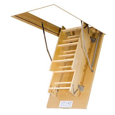 Лестница чердачная Fakro LWS деревянная 60х130х305 см