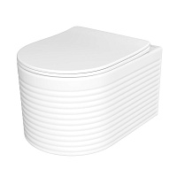 Унитаз подвесной Corsa Deco LXH Tornado безободковый с сиденьем дюропласт микролифт смыв торнадо (WHLXH500ST)