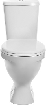 Унитаз-компакт Sanita Формат с косым выпуском с сиденьем пластик белый (WC.CC/Format/1-P/WHT.G/S1)