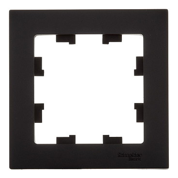 Рамка Systeme Electric AtlasDesign одноместная карбон (ATN001001)