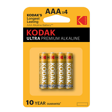 Батарейка Kodak Ultra Digital ААА мизинчиковая LR03 1,5 В (4 шт.) (Б0005128)