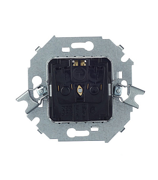 Розетка Simon 15 встраиваемая алюминий (1591432-033)