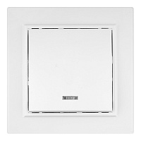 Выключатель EKF Минск одноклавишный встраиваемый белый с подсветкой (ERV10-121-10)