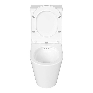 Унитаз-компакт Corsa Deco NX Rimless безободковый с универсальным выпуском с сиденьем дюропласт микролифт белый (TPNX640SR)