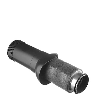 Вентиляционный выход Поливент изолированный d125х160 мм серый RAL 7015