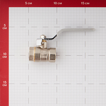Кран шаровой латунный СТМ 1/2 ВР(г) х 1/2 ВР(г) ручка прямой