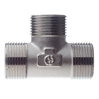 Тройник Stout 3/4 НР(ш) х 3/4 НР(ш) х 3/4 НР(ш) латунный (SFT-0018-343434)