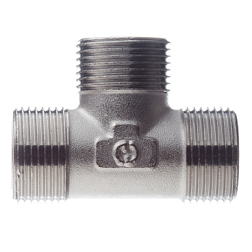 Тройник Stout 3/4 НР(ш) х 3/4 НР(ш) х 3/4 НР(ш) латунный (SFT-0018-343434)