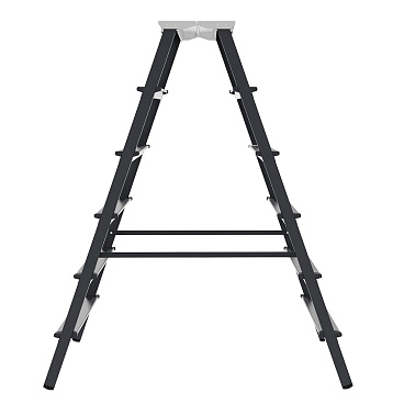 Стремянка алюминиевая 6 ступеней 80 мм двухсторонняя 1,32 м Новая высота