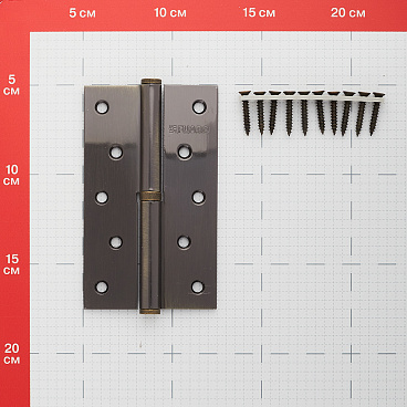 Петля Fuaro карточная левая разъемная 125х75 мм бронза