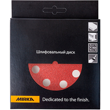 Диск шлифовальный Mirka Antistatic d125 мм P120 на липучку бумажная основа (5 шт.)