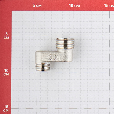Эксцентрик Valtec 3/4 НР(ш) х 1/2 НР(ш) х 30 мм латунный (VTr.095.N.0504030)