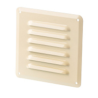 Решетка вентиляционная стальная Ore 125х125 мм бежевая
