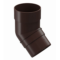 Колено трубы Docke Premium пластиковое d85 мм 45° горький шоколад RAL 8019