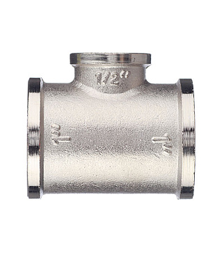 Тройник переходной Valtec 1 ВР(г) х 1/2 ВР(г) х 1 ВР(г) латунный (VTr.750.N.0604)