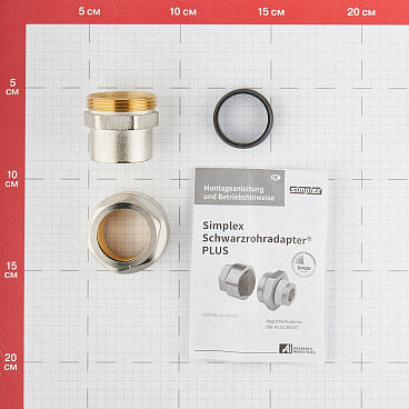 Адаптер трубный Simplex Plus 3/4 х G 3/4 ВР для стальных труб (F13092)