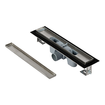 Лоток душевой АНИ пласт Мол с комбинированным затвором 62х450 мм d50 мм цельнометаллический (TLZ2045)