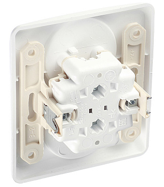 Розетка Systeme Electric Этюд встраиваемая белая (PC16-005B)