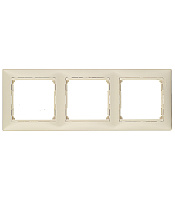Рамка Legrand Valena трехместная слоновая кость (695633)