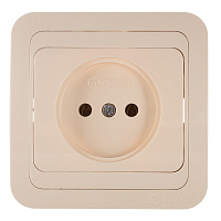 Розетка Makel Mimoza встраиваемая бежевая (25022)