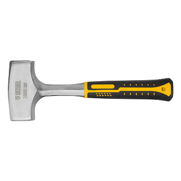 Кувалда кованая цельнометаллическая Denzel 2 кг фибергласовая ручка (11013)