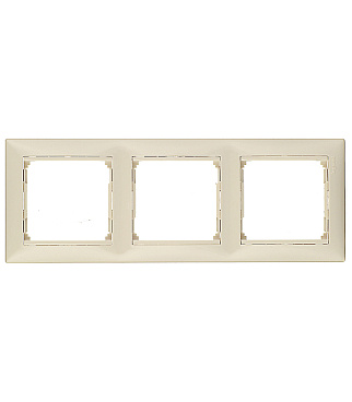 Рамка Legrand Valena трехместная слоновая кость (695633)