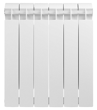 Радиатор биметаллический Global Style Plus 500 мм 6 секций 1" боковое подключение белый