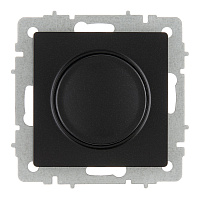 Диммер IEK Brite СС10-1-0-БрЧ встраиваемый черный поворотно-нажимной (BR-D20-0600-K02)