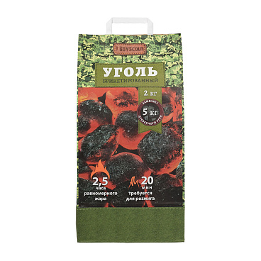 Уголь древесный березовый Boyscout 2,1 кг 2,5 л