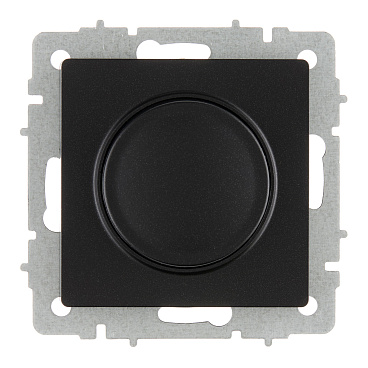 Диммер IEK Brite СС10-1-0-БрЧ встраиваемый черный поворотно-нажимной (BR-D20-0600-K02)