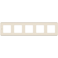 Рамка Legrand Inspiria пятиместная слоновая кость (673971)