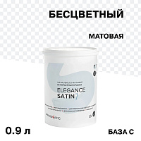 Краска интерьерная Pragmatic Elegance Satin 7 база С бесцветная 0,9 л