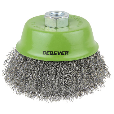 Корщетка для УШМ и УПМ Debever мягкая чашеобразная d75 мм М14 сталь
