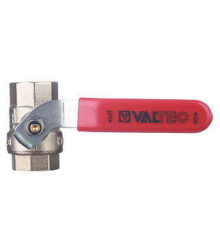 Кран шаровой латунный Valtec Base 1/2 ВР(г) х 1/2 ВР(г) ручка прямой (VT.214.N.04)
