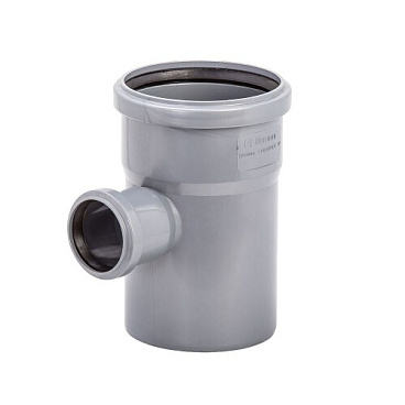Тройник Lammin d110х50 мм 87,5° пластиковый для внутренней канализации (Lm35091105090)